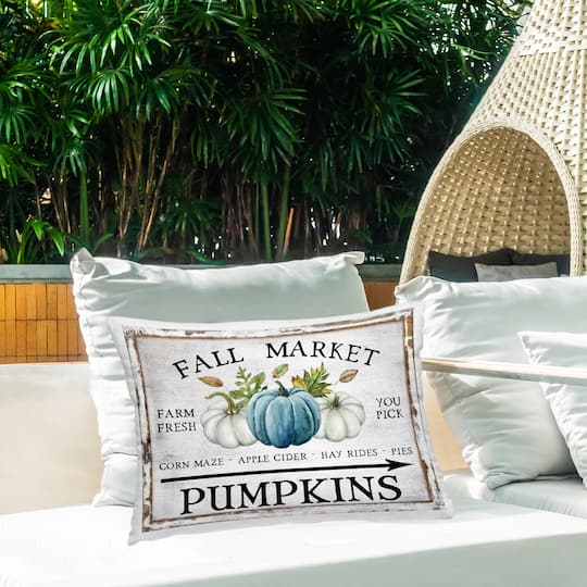 Stupell Industries Fall Market with Arrow Outdoor Printed Pillow